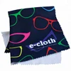 Logo printed microfiber lens cleaning cloth, OEM logo eye glasses cleaning cloth