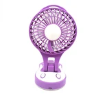 2 in 1 foldable mini usb fan rechargeable portable desk cooler fan led lighting fan