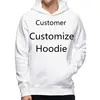 New Fashion Brand Hoodie Sweatshirt Solid color Streetwear Hip hop Sweatshirts Men/Women custom text Hoodie