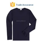 No Pocket Long Sleeve Mens Cotton T Shirt