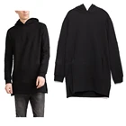 wholesale longline hoodie cheap oversize baggy custom plain mens sweatshirt hoodies
