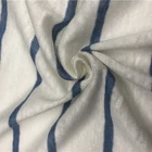 China yarn dyed knit jersey 100% linen fabric for clothing