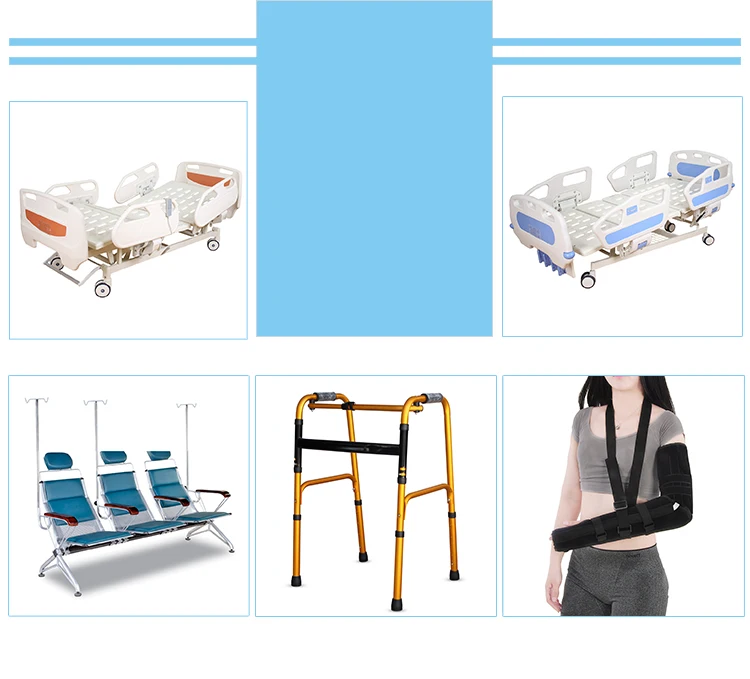 2 hand crank medical hospital bed
