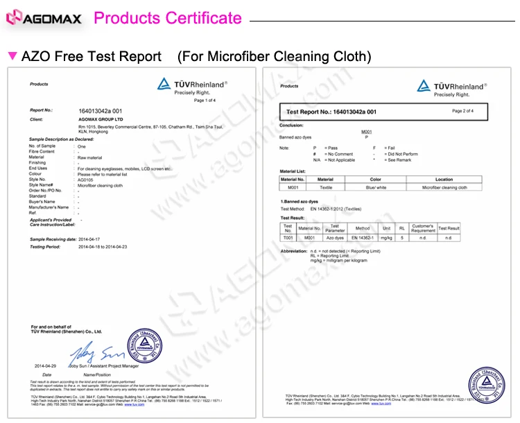 Custom photo printed promotional eyeglass lens microfiber cleaning cloth