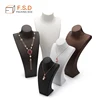 FSD Custom handmade leather mannequin jewelry display busts necklace stand