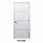 Cheap bedroom latest Design Interior white PVC coated MDF hollow core Wooden Doors for rooms