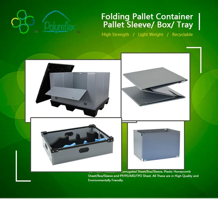 new design collapsible pallet box for parts storage