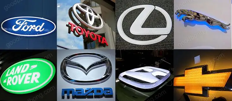 Mazda dealers Custom Vacuum forming Plastic 3D Car Logo Sign