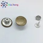 17mm custom metal zinc alloy denim jean button for jean pants for jacket
