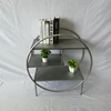 round cute home decor iron storage shelf for living room
