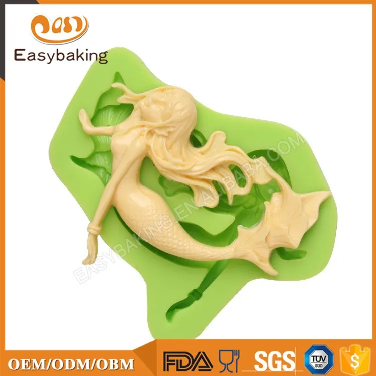 ES-0703 Mermaid Silicone Molds Fondant Mould for cake decorating