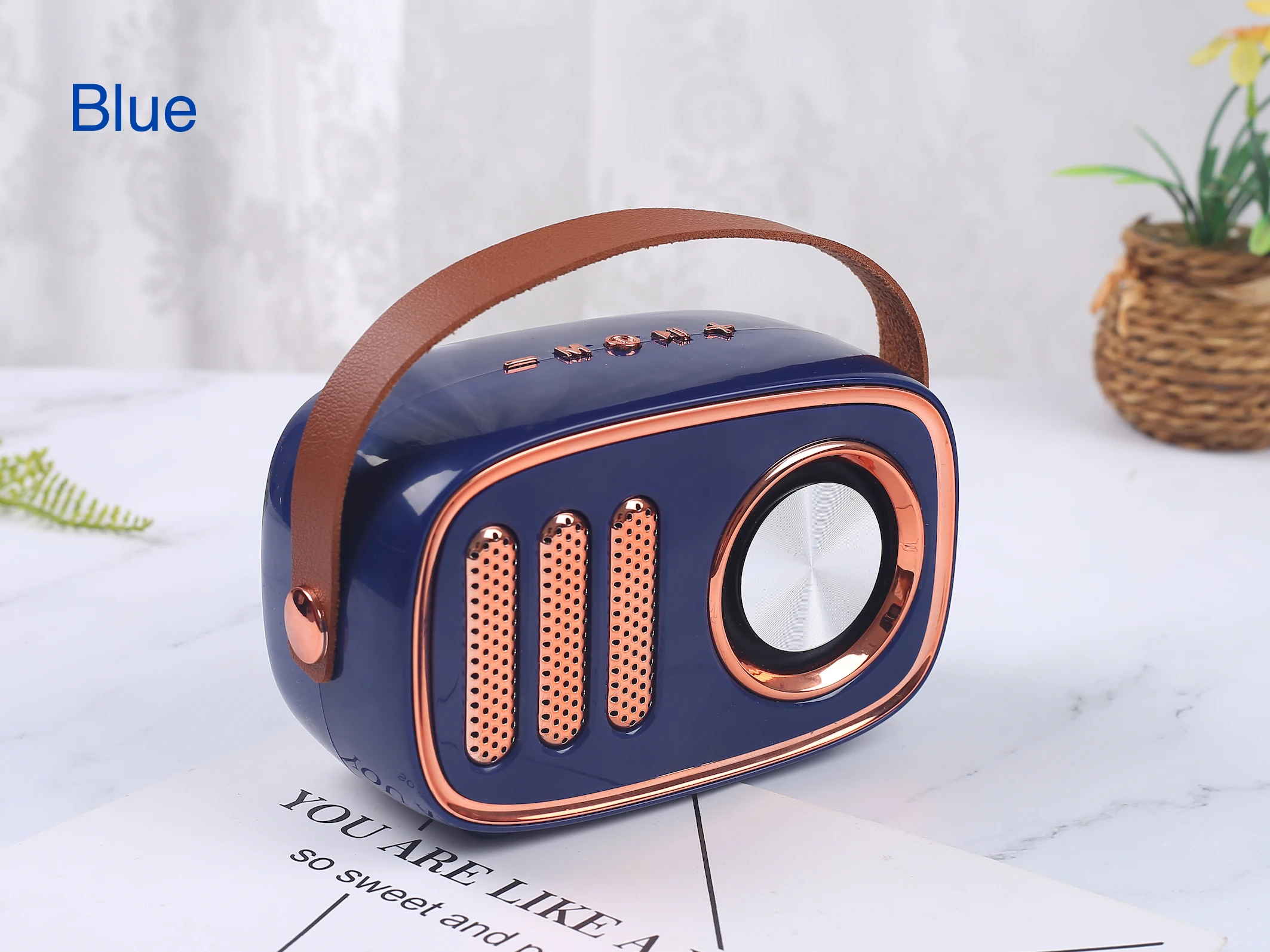 FM Radio Style Active Wireless Charge Mini Speakers for Mobile Phone Home Theatre with 1200MA Bluetooths Speaker Power Bank - ANKUX.COM