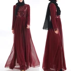 customized beautiful muslim chiffon kaftan dresses dubai abaya with sequin
