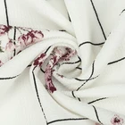 100% polyester printing bubble crepe chiffon fabric for dress and garment