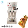 Stainless steel 2 moulds per batch electric pizza cone maker for umbrella cone