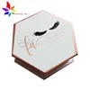 Best Selling special shape Logo printing hexagon 25mm 3d mink eyelash packaging box