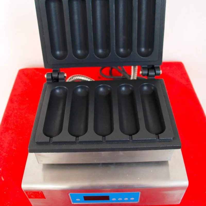 2015 New design automatic digital commercial hot dog machine lolly waffle maker French sausage maker