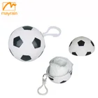 biodegradable disposable emergency PE rain poncho/raincoat in football