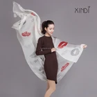 Howmay silk scarf chiffon 100% pure silk shawl gradient pattern digital print for women