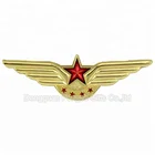 Custom metal pilot wings cordon brooch pin badges