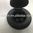 IEC62196 EV Station charging outlet TUV / DSIEC 62196 rubber socket