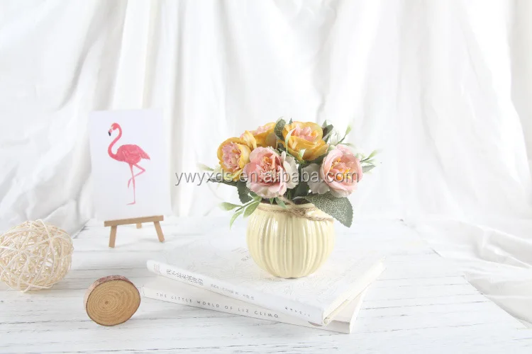 plant in ceramic pot ornament - buy everlasting rose flowers