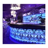 Customized Size Acrylic Solid Surface Restaurant Nightclub Wine Bar Illuminated Led Bar Counter Design