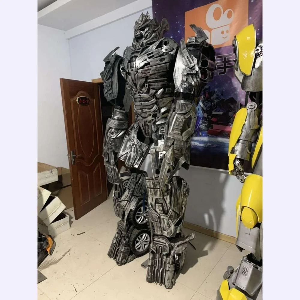 Здравствуйте пользовательские талисман костюм 2,7 м высокий трансформатор реалистичный робот костюм для взрослых