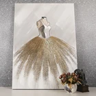 Abstract canvas metal color embellishments shimmer glitter artwork pictures canvas painting wall art