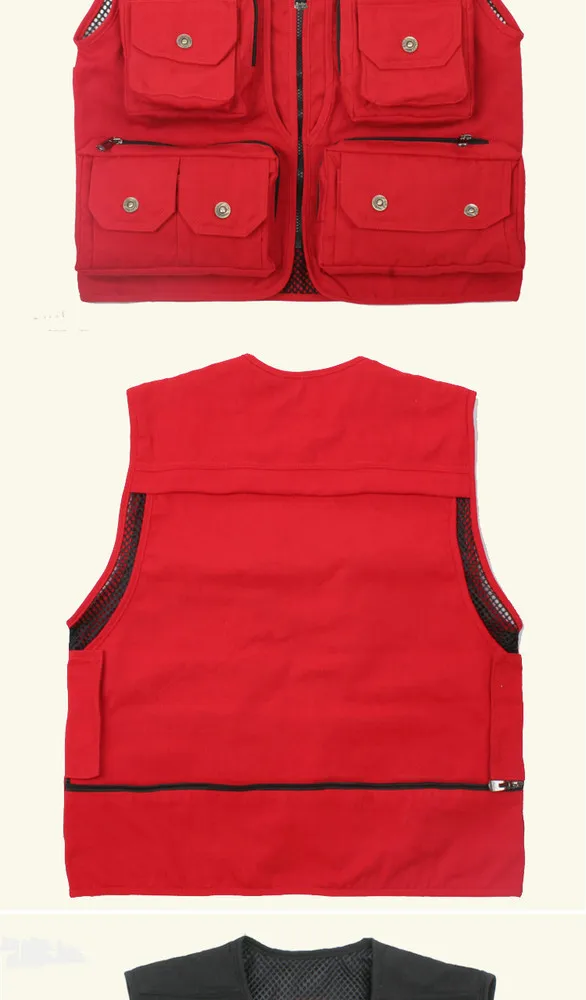 2015 New Spring and Autumn and Winter Men's Casual Sports Vests for Photograher Male Denim Sleeveless Jacket for Hunting Vests
