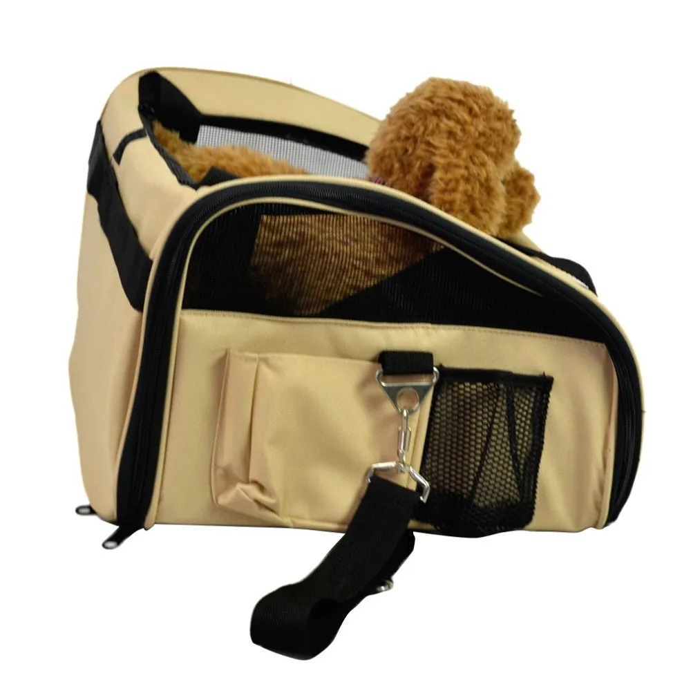 Pet Gog Puppy Car Seat Travel Bag Portable Carrier Crate Safe Cage House