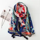 Digital print hijab fring scarf rayon 140cm*140cm