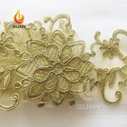Comfortable Luxury Golden Wedding Lace Trim