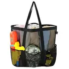 iwill CREATE PRO Large Mesh Beach Tote Bag, Ladies Shopping Shoulder Bag, Black