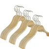Innovative design top quality luxury type wooden cloth hanger nickel hook hook hangers for hotel clothing stores