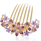 High-end fashion hair combs Rhinestone beautiful flowers shape hair combs KBFS022C