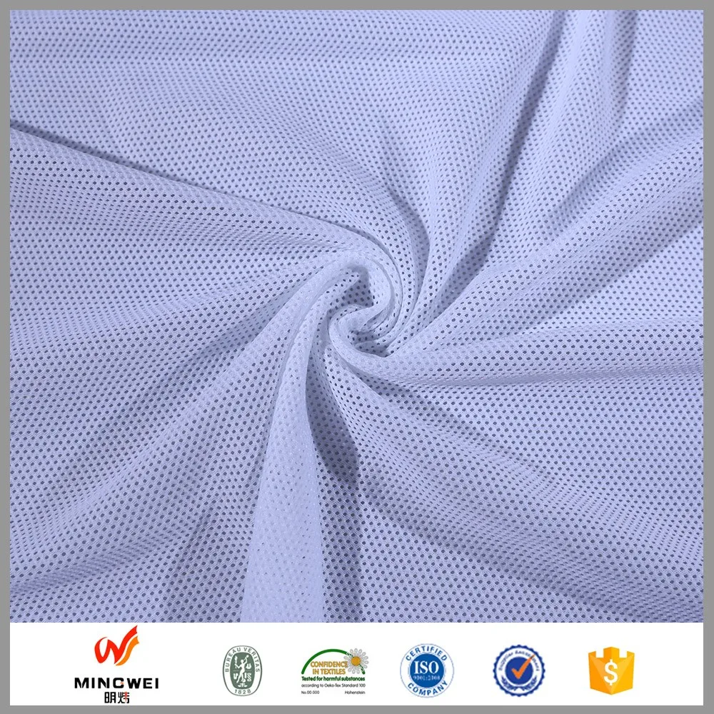 Quick Drying Tricot Dty Polyester Mesh Lining Fabric For Athletic