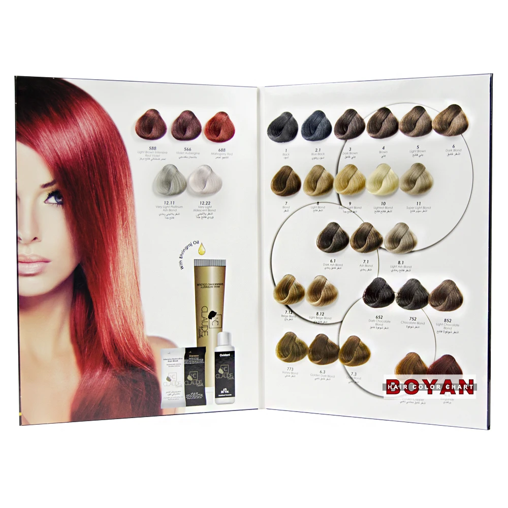 Sample Hair Colors Chart