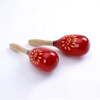 Promotion Promotion Mini Colourful Wooden Maracas For Baby Educational Toy Instrument Music