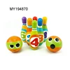 Sport Game Kids Colorful PU Bowling Set Toys 6pins and 2balls