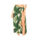 Wholesale women beachwear swimwear palm printed Sarong bikini cover up