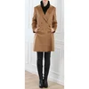 Luxury european fashion slimfit ladies' cashmere wool winter coats