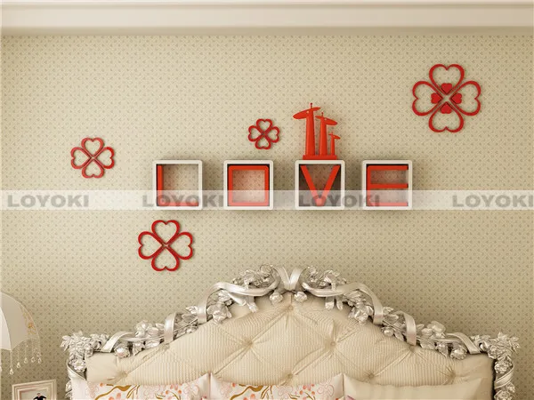 wooden Cube Shelf wall mounted bookcase decorative book shaped foldable box