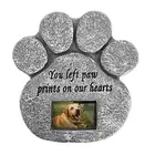 Personalized Resin Pet Paw Print Memorial Stones For Graves