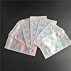 Custom mylar ziplock pouches for food packaging the holographic baser bag with design the stand up pouches for clothing