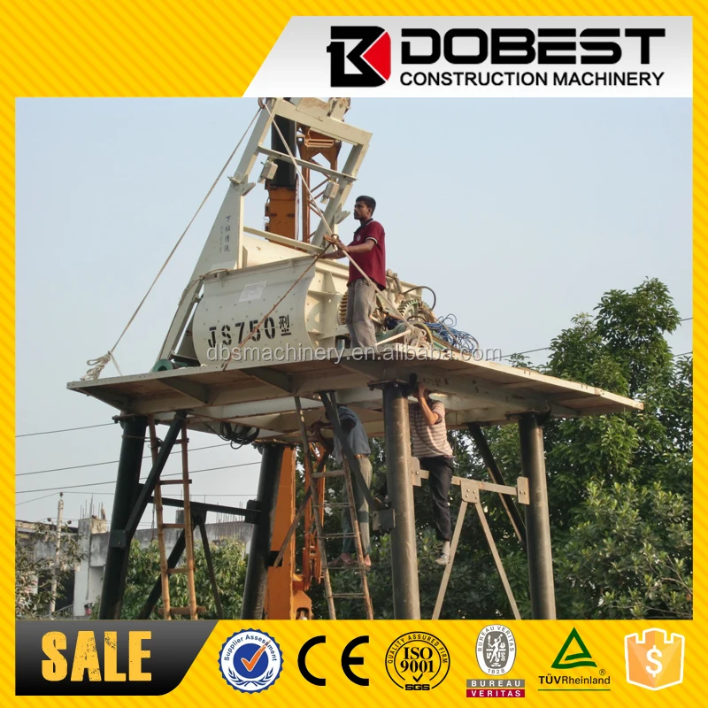 HZS120 Belt Conveyor Stationary Concrete Plant 120 m3/h
