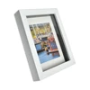 Wholesale Custom 3D Picture Frame White and Black Wooden Shadow Box