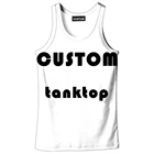 Customized Unisex Summer 3d Allover Printing Camisole Tank Tops