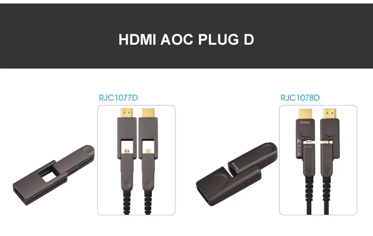 RJC1073A 10m high quality 3D 4K 2160P active optic cable ultra HDMI AOC cable - ANKUX.COM