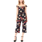 Women floral print One piece cotton rompers and jumpsuits